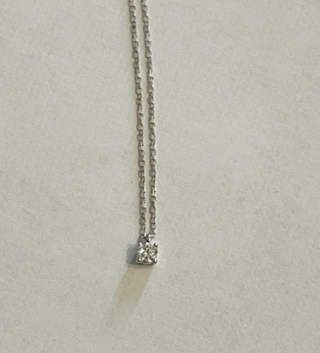 Collier Collier diamant, or blanc 58 Facettes