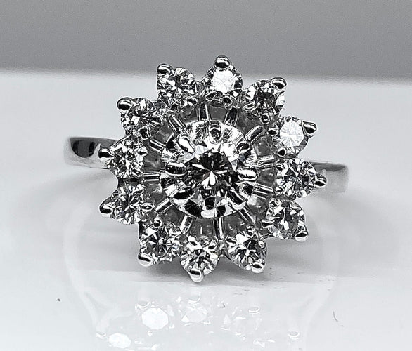 Bague 52 Bague Marguerite Diamants 58 Facettes AB161