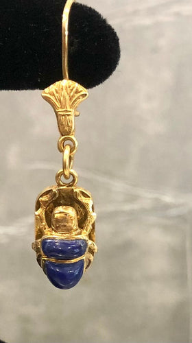 Boucles d'oreilles Boucles d’oreille en Or jaune & lapis-lazuli 58 Facettes