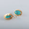 Boucles d'oreilles Boucles d'oreillles Turquoises ovales 58 Facettes
