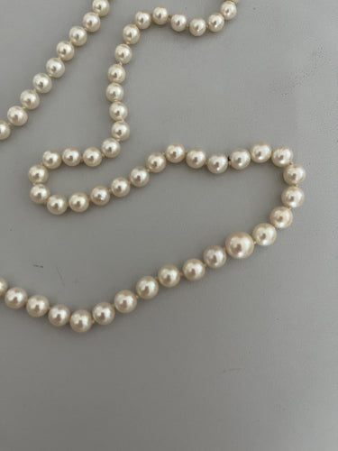 Collier Collier Perles Akoya Fermoir or jaune 58 Facettes 5222