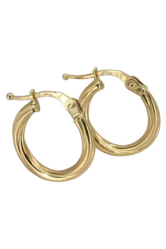 Boucles d'oreilles CRÉOLES TORSADÉES 58 Facettes 056441