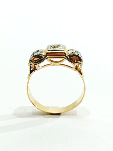 Bague 54 Bague Tank Or Diamants 58 Facettes 3142/1