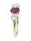 Bague Bague Trilogie or jaune, rubis et diamants 58 Facettes