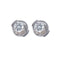 Boucles d'oreilles Clous d'oreilles Diamants 3 griffes 58 Facettes 8411