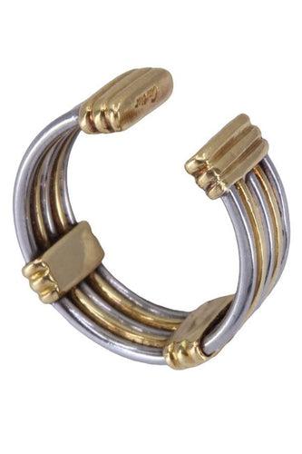 Bague 48 CARTIER - BAGUE VINTAGE 2 TONS 58 Facettes 080811