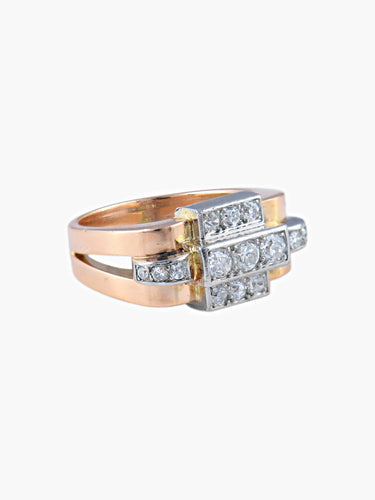 Bague Bague Tank 15 diamants 58 Facettes