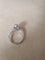 Bague Bague Or Blanc, 18 carats sertie d'un diamant central 58 Facettes