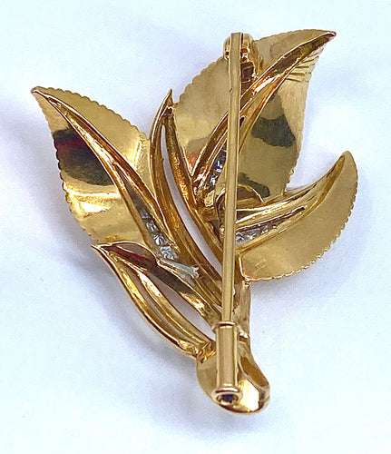 Broche Broche O jaune 13 Diamants 58 Facettes AB269