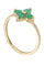 Bague 52 BAGUE FLEUR ÉMERAUDES ET DIAMANTS 58 Facettes 056251