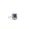 Bague 55 Bague en or blanc 18 carats , tanzanite et diamants baguettes 58 Facettes