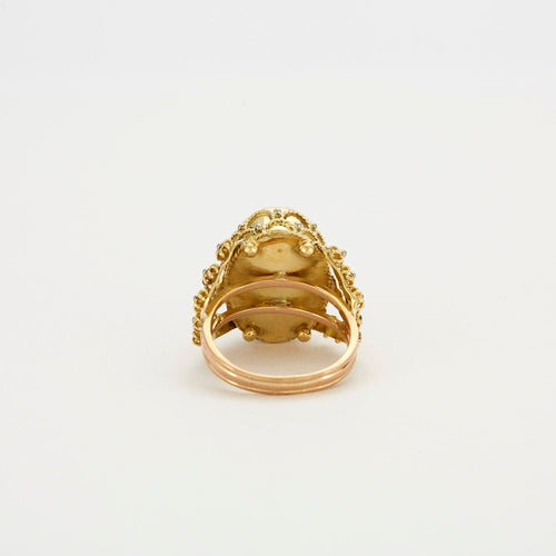 Bague 58.5 Bague Or jaune Lapis-lazuli 58 Facettes