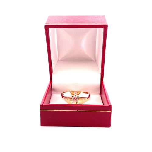 Bague 63 Chevalière homme vintage or jaune et diamant 58 Facettes