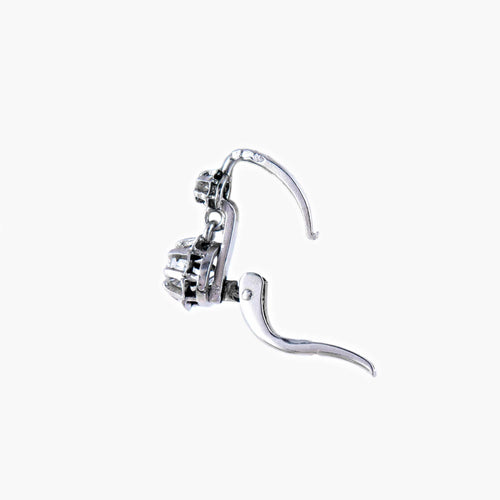 Boucles d'oreilles Dormeuses Diamants 58 Facettes