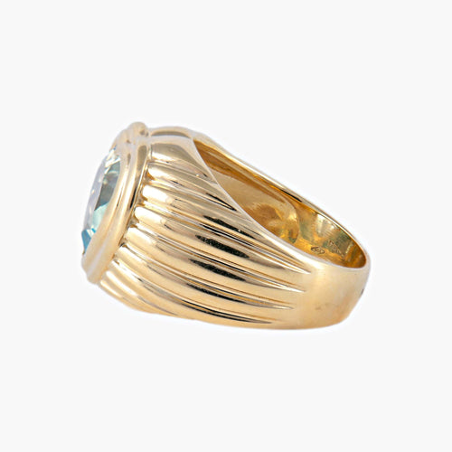 Bague 61 Bague FRED Coeur Topaze bleue 58 Facettes