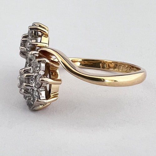 Bague Bague Toi & Moi Or Jaune, Diamants 58 Facettes LOT P1036