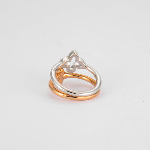 Bague 53 Bague Double Trèfle Diamants 58 Facettes 3131200