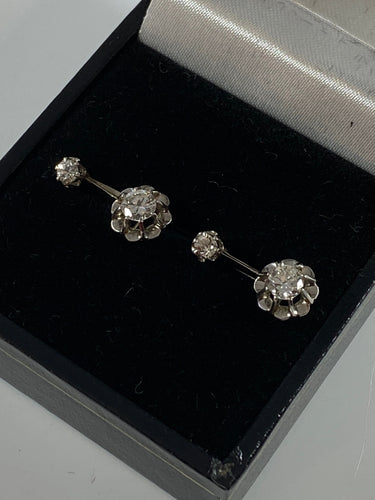 Boucles d'oreilles Dormeuses diamants 58 Facettes