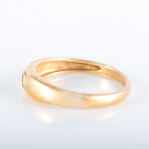 Bague 52 Bague Jonc anglais Diamant 58 Facettes JE481