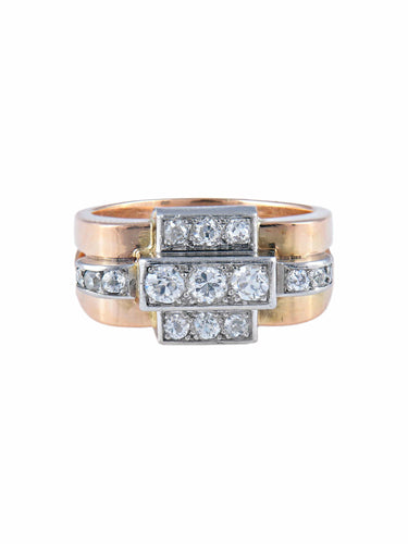 Bague Bague Tank 15 diamants 58 Facettes