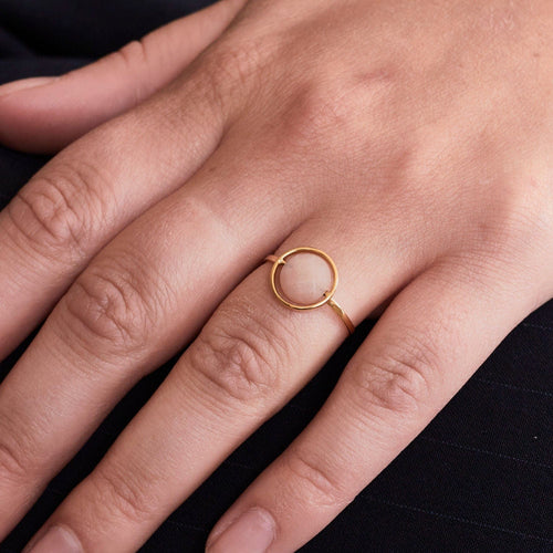 Bague 53 Bague Paola Zovar Pierre de lune 58 Facettes