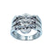 Bague BVLGARI. Collection Astrale, bague or blanc et diamants 58 Facettes