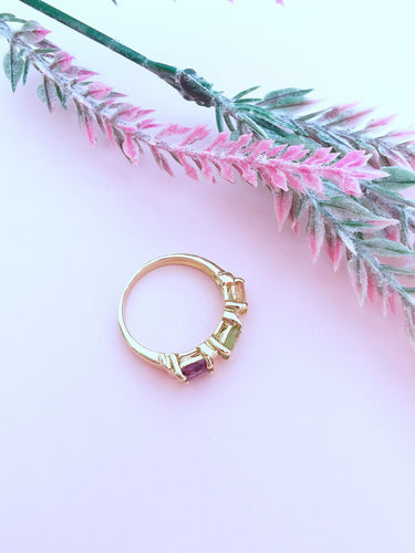 Bague 54.5 Bague Pierres fines Or Jaune 58 Facettes AA 1631