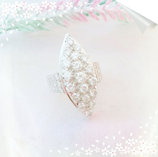 Bague Bague Marquise Diamants 3 carats 58 Facettes AA 1504