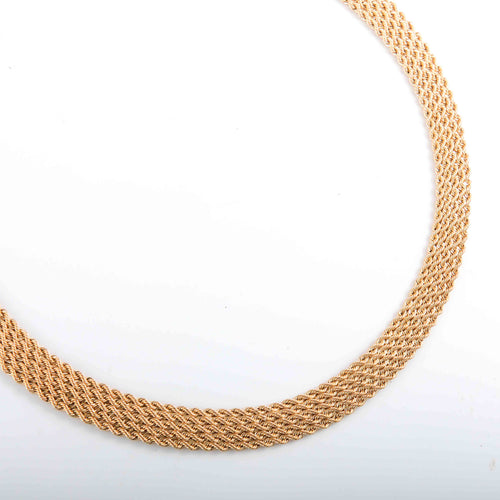 Collier COLLIER OR JAUNE MAILLE TRESSEE 58 Facettes LP 906