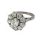 Bague 53 Bague or blanc marguerite diamants 58 Facettes 1-1185/2