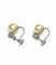Boucles d'oreilles Boucles d’oreilles anciennes diamants et perles de culture 58 Facettes