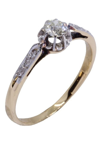 Bague 55 BAGUE SOLITAIRE DIAMANTS 0.25 CARAT 58 Facettes 072741