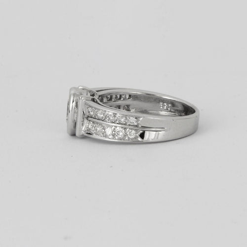 Bague 55 FRED - Bague Solitaire Diamant ovale 58 Facettes