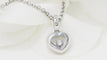 Collier 37cm Chopard - Collier Happy Diamonds cœur en or blanc et diamant 58 Facettes 32410