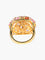 Bague 52 Bague Boule Saphirs roses, Citrines miel et Diamants 58 Facettes