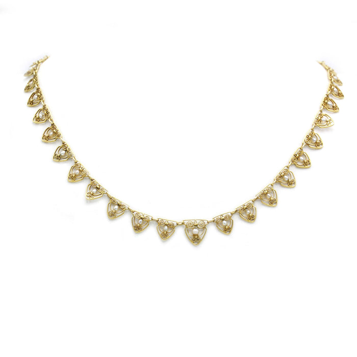 Collier Collier en Or jaune & perles 58 Facettes 230164R