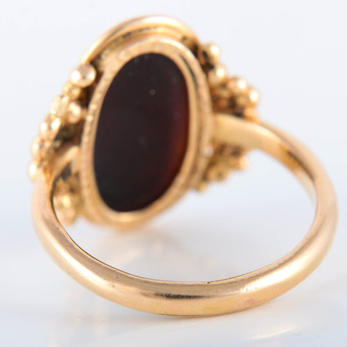 Bague 56 Bague Camée sur onyx 58 Facettes