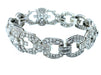 Bracelet Bracelet Art Déco platine et diamants 8ct 58 Facettes