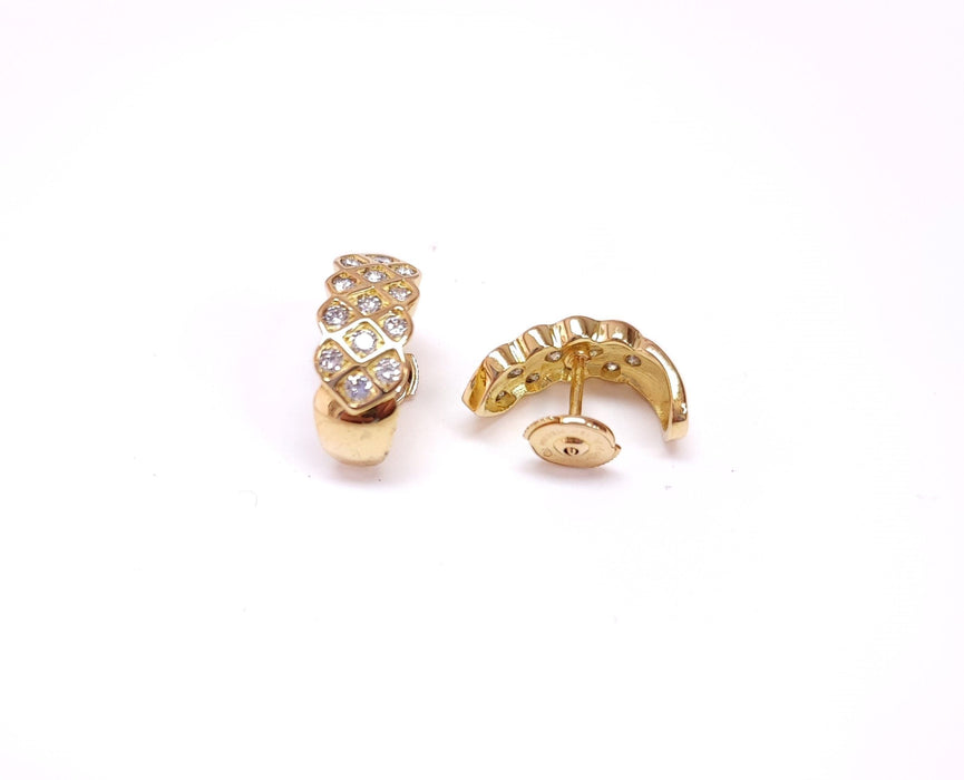 Boucles d'oreilles Boucles d'oreilles en Or jaune et diamants 58 Facettes RA-711/1