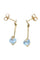 Boucles d'oreilles BOUCLES D'OREILLES PENDANTES COEURS TOPAZES 58 Facettes 059691
