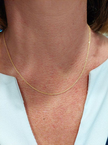 Collier CHAINE MAILLE FORÇAT RONDE 58 Facettes 070781