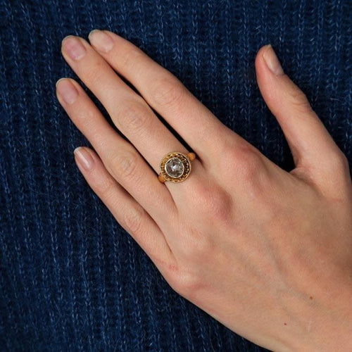 Bague 53 Bague Solitaire Diamant old mine cut 58 Facettes