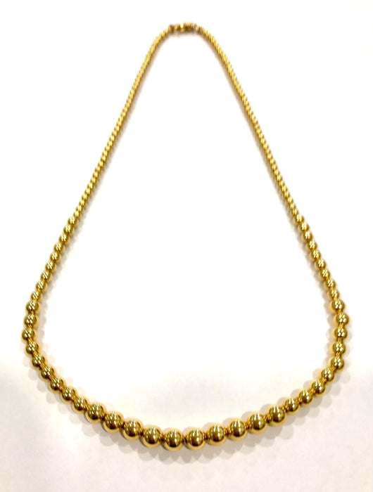 Collier Collier marseillais boules or jaune 58 Facettes