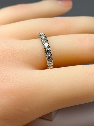 Bague 53 Alliance 22 diamants 2,20 carats 58 Facettes AB282