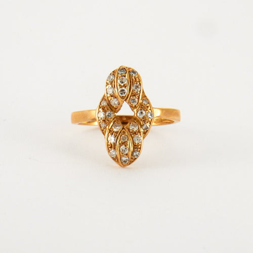 Bague Bague en Or jaune & diamants 58 Facettes