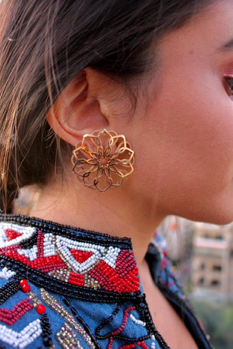 Boucles d'oreilles Boucles d'oreilles Rosette Or rose 58 Facettes ME115