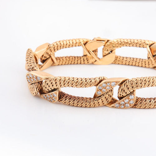 Bracelet GEORGES LENFANT, Rare Bracelet en Or & Diamants 58 Facettes DV0031-1