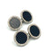 Boutons de manchette Boutons de manchette Art Déco, or blanc, onyx et diamants. 58 Facettes
