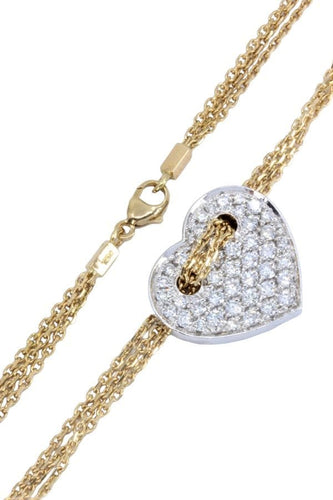Collier Collier multi rangs coeur diamanté 58 Facettes 059431