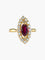 Bague Bague ancienne navette rubis or jaune 58 Facettes LP5-41